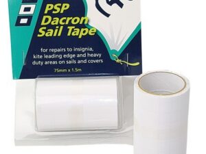 Purjeparandusteip 75mm 1.5m valge